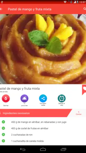 Recetas de pasteles screenshot