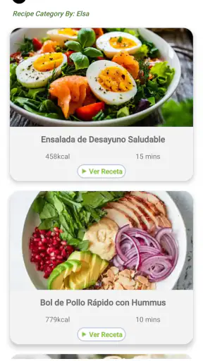 Recetas saludables screenshot