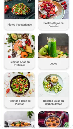 Recetas saludables screenshot