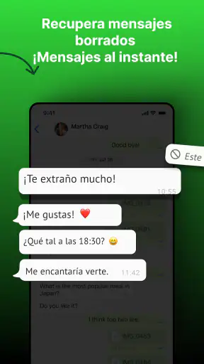 Recuperar Mensajes Borrados screenshot