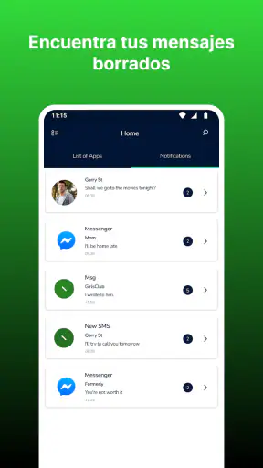 Recuperar Mensajes Borrados screenshot