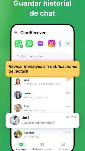 Recuperar mensajes eliminados screenshot