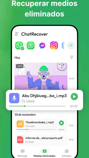Recuperar mensajes eliminados screenshot