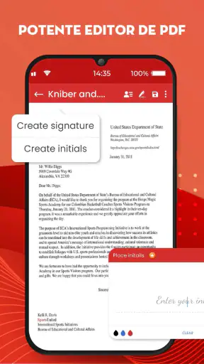 Rellenar y Firmar PDF, Editar screenshot