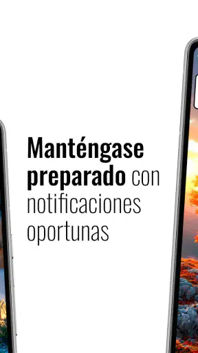 Reloj y clima transparente screenshot