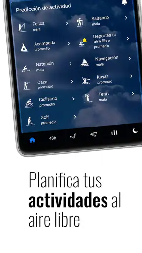 Reloj y clima transparente screenshot