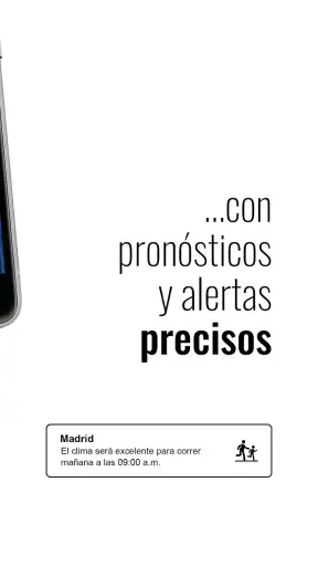 Reloj y clima transparente screenshot