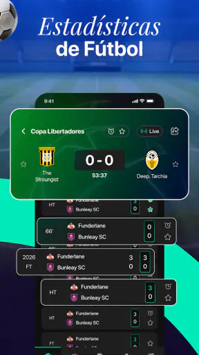 Resultados de fútbol en vivo screenshot