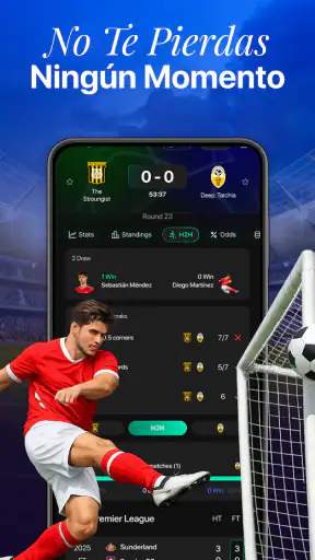 Resultados de fútbol en vivo screenshot