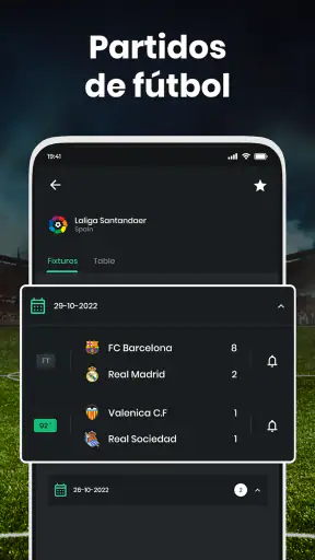 Resultados de fútbol en vivo screenshot
