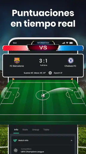 Resultados de fútbol en vivo screenshot