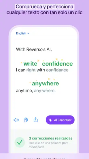 Reverso Traductor, Diccionario screenshot