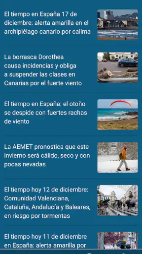 RTVE el Tiempo screenshot