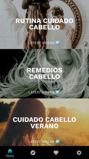 Rutina de cuidado del cabello screenshot