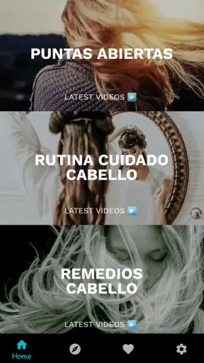 Rutina de cuidado del cabello screenshot