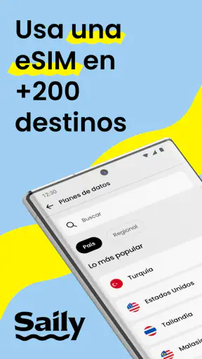 Saily: datos eSIM para viajar screenshot