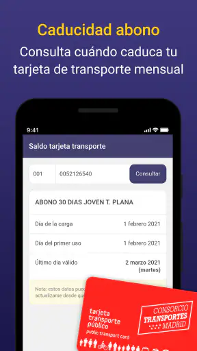 Saldo Tarjeta Transporte TTP screenshot