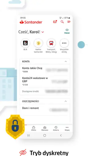 Santander mobile screenshot