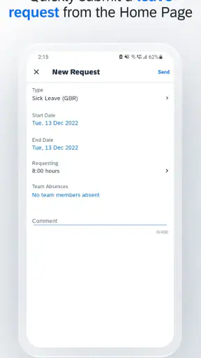 SAP SuccessFactors Mobile screenshot