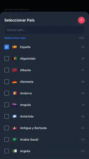 Seismo - Alertas de Terremotos screenshot