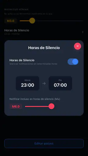 Seismo - Alertas de Terremotos screenshot