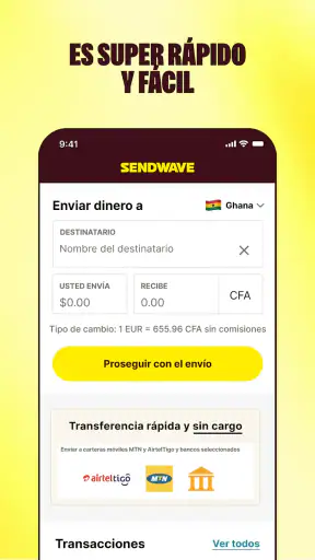 Sendwave-Envía dinero con amor screenshot