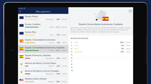 Seterra Geografía screenshot