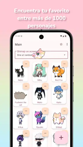 Shimeji:Compañeros de pantalla screenshot
