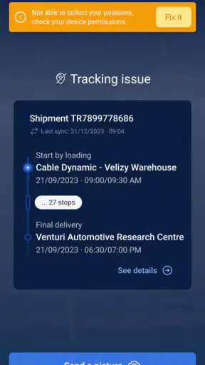 Shippeo Driver screenshot