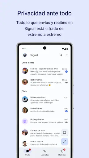 Signal - Mensajería privada screenshot