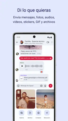 Signal - Mensajería privada screenshot
