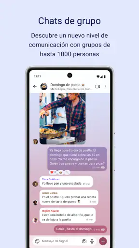 Signal - Mensajería privada screenshot