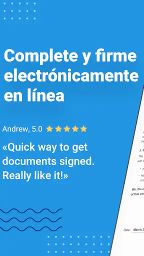 signNow: firmar documentos PDF screenshot