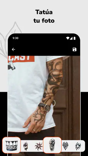 Simular y Diseñar Tatuajes screenshot
