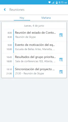 Skype for Business for Android screenshot