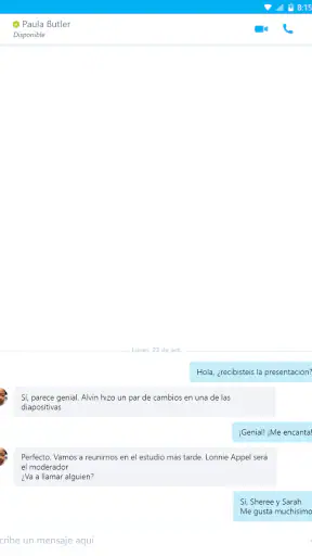 Skype for Business for Android screenshot