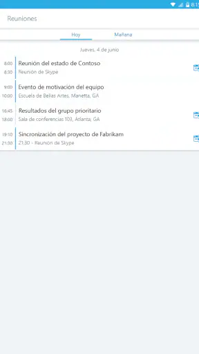 Skype for Business for Android screenshot