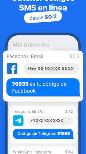 SMS Virtual - Recibir SMS screenshot