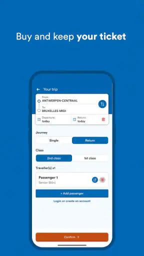 SNCB/NMBS: Timetable & tickets screenshot