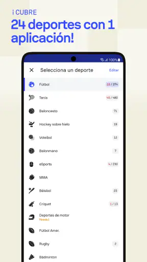 Sofascore: Deportes en directo screenshot