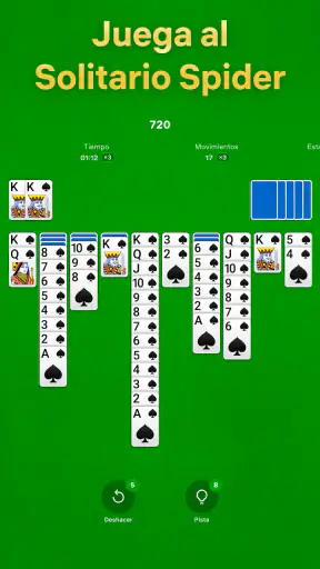 Solitario Spider screenshot
