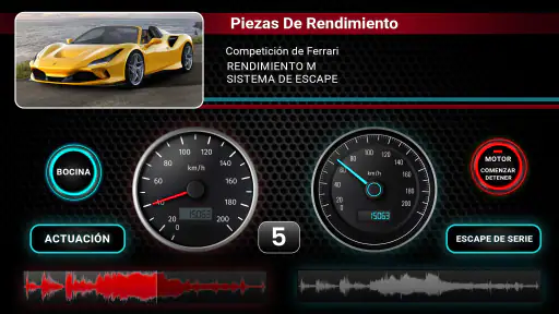 Sonidos del motor del coche screenshot