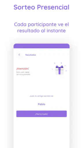 Sorteo Amigo Secreto screenshot