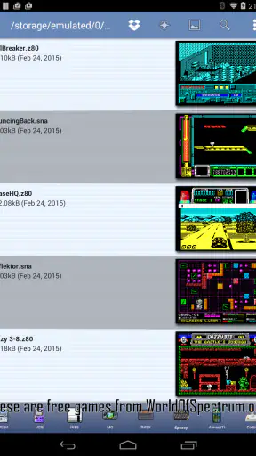 Speccy+ ZX Spectrum Emulator screenshot
