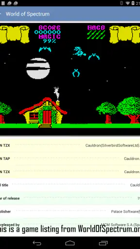 Speccy+ ZX Spectrum Emulator screenshot