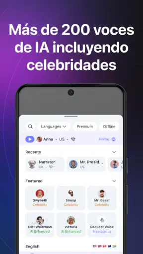 Speechify: Lector de Voz IA screenshot