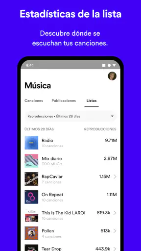 Spotify for Artists screenshot