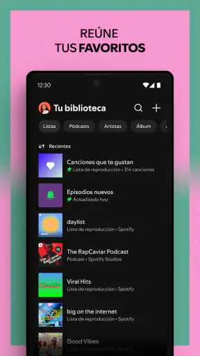 Spotify: música y podcasts screenshot