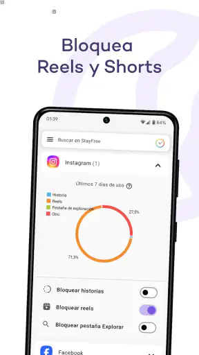StayFree - Uso del teléfono screenshot