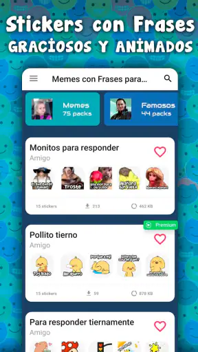 Stickers graciosos para WhatsA screenshot